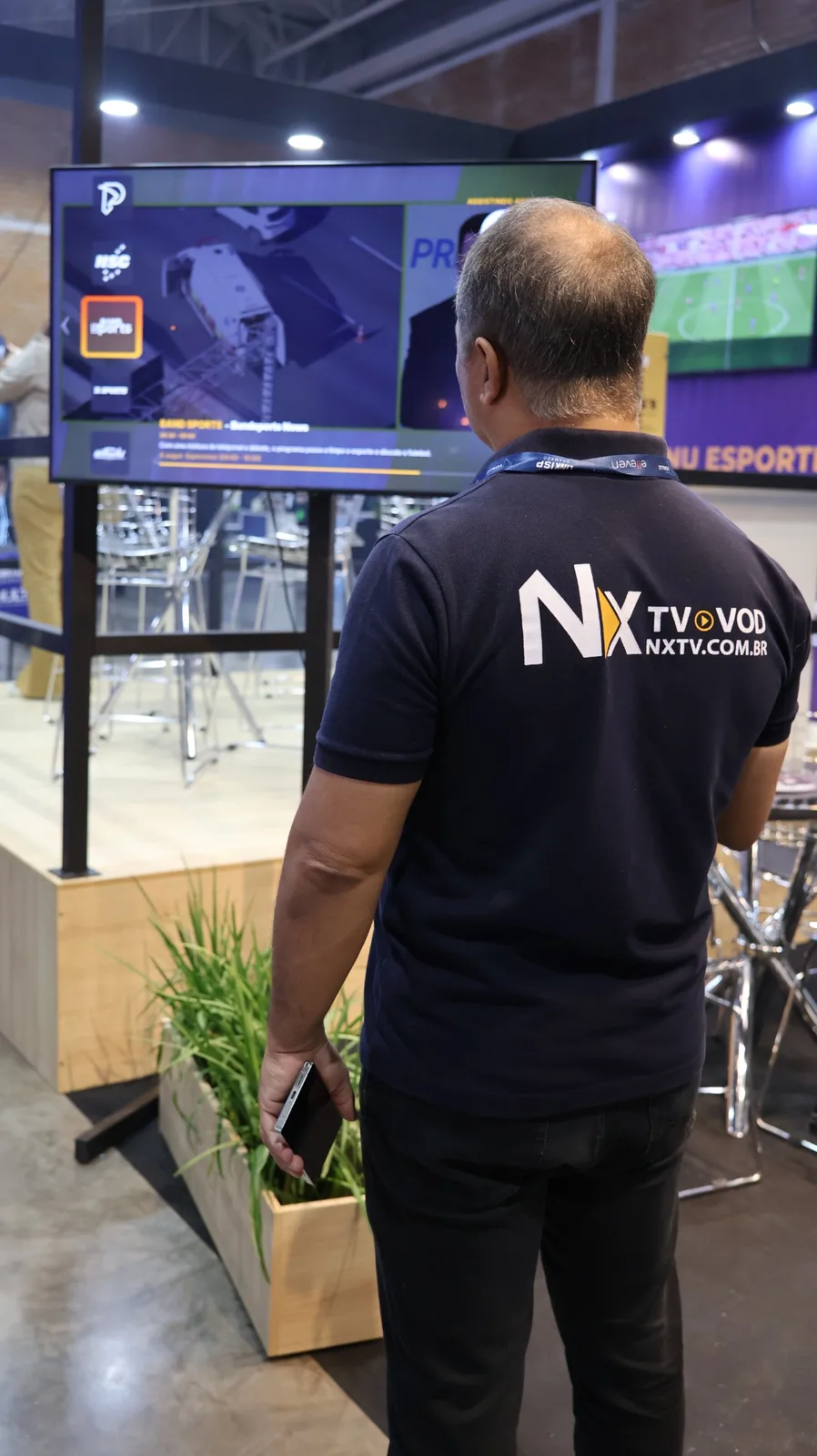 Demonstração de conteúdo da NXTV